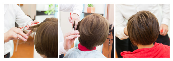ショートヘアカット